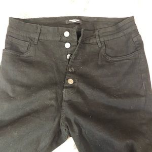NWOT Black high waisted bell bottoms
